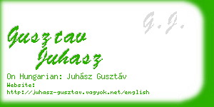 gusztav juhasz business card